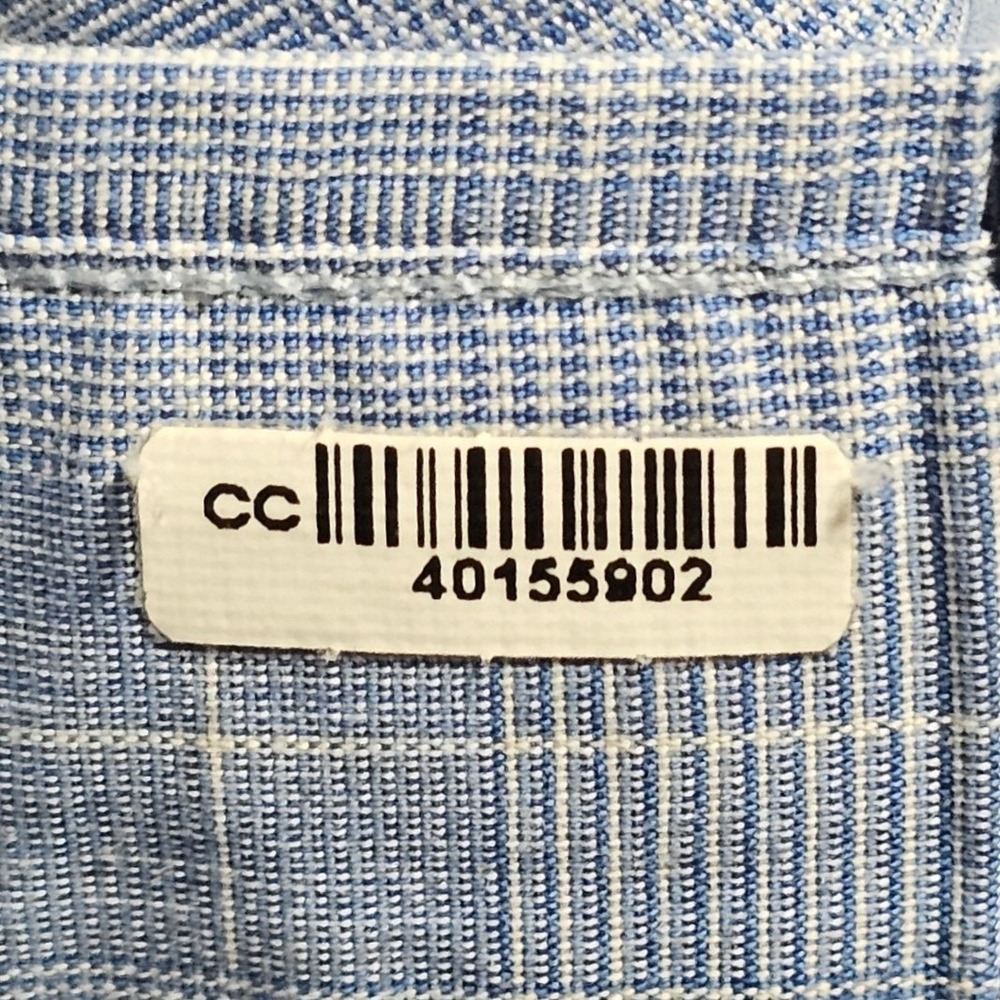 Brooks Brothers Shirt Mens 17.5 34/35 Blue Glen Plaid Traditional Fit Non-Iron - Picture 11 of 11